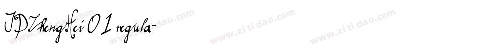 JDZhengHei 01 regula字体转换